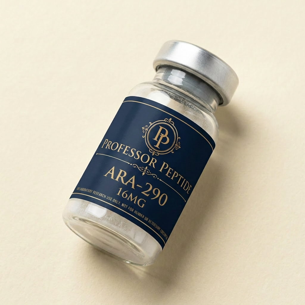 Ara-290 (Cibinetide) research vial with Professor Peptide label