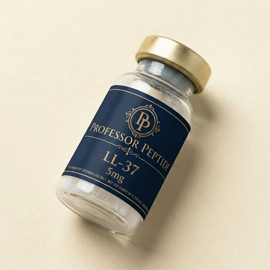 LL-37 research vial with Professor Peptide label