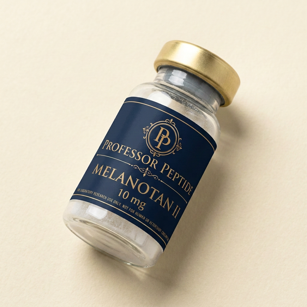 Melanotan II (MT-2) research vial with Professor Peptide label