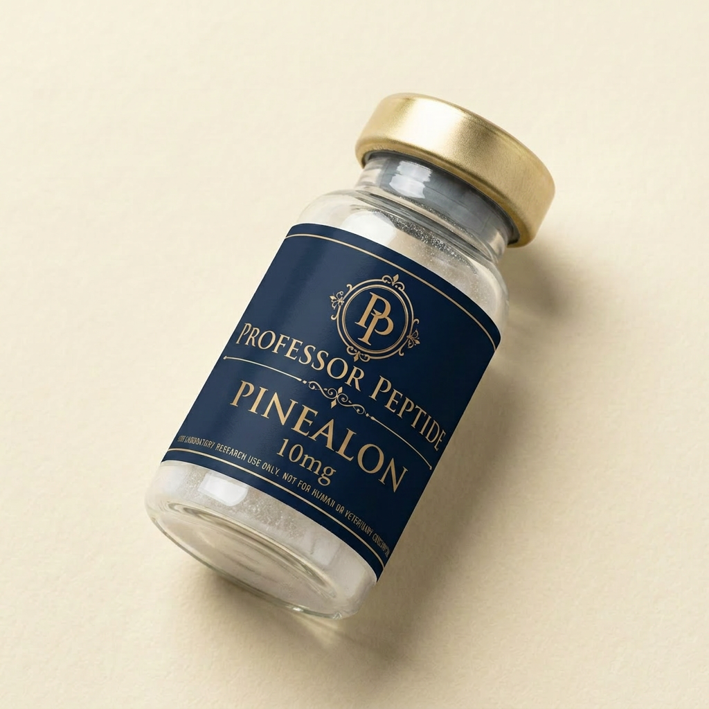 Pinealon research vial with Professor Peptide label